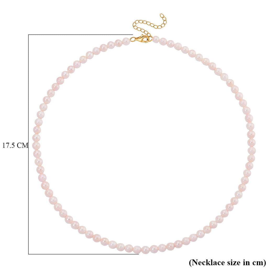 Japanese Akoya Pearl Necklace (Size 20 - 2 Ext) in Yellow Gold Plated Sterling Silver