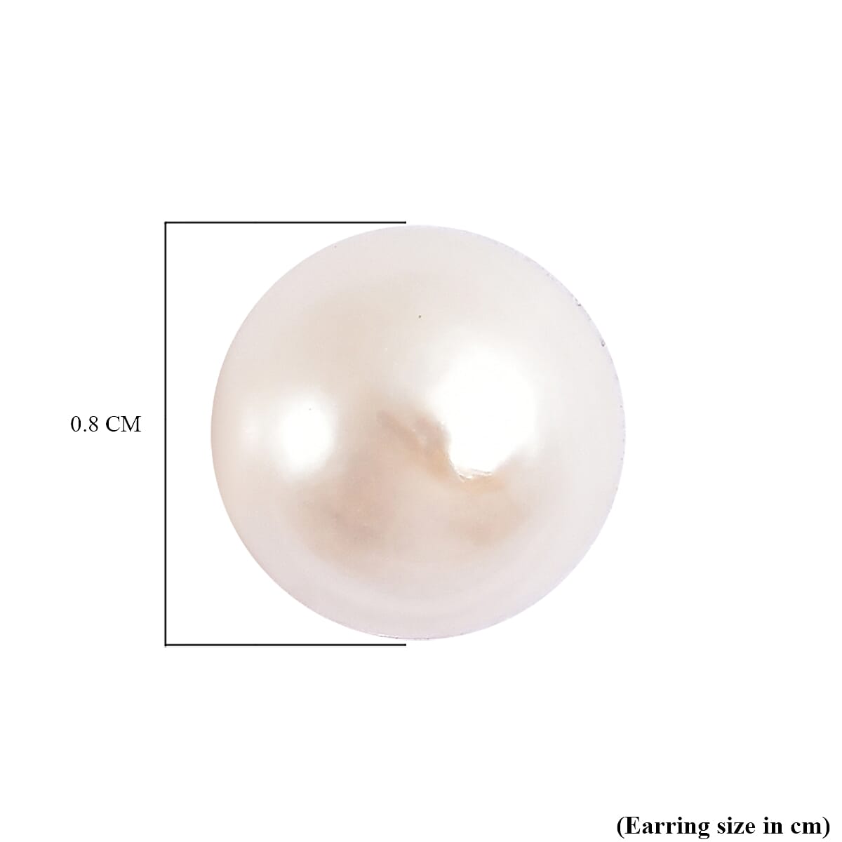 Japanese Akoya Pearl Stud Earrings in Rhodium Plated Sterling Silver 3881222 5