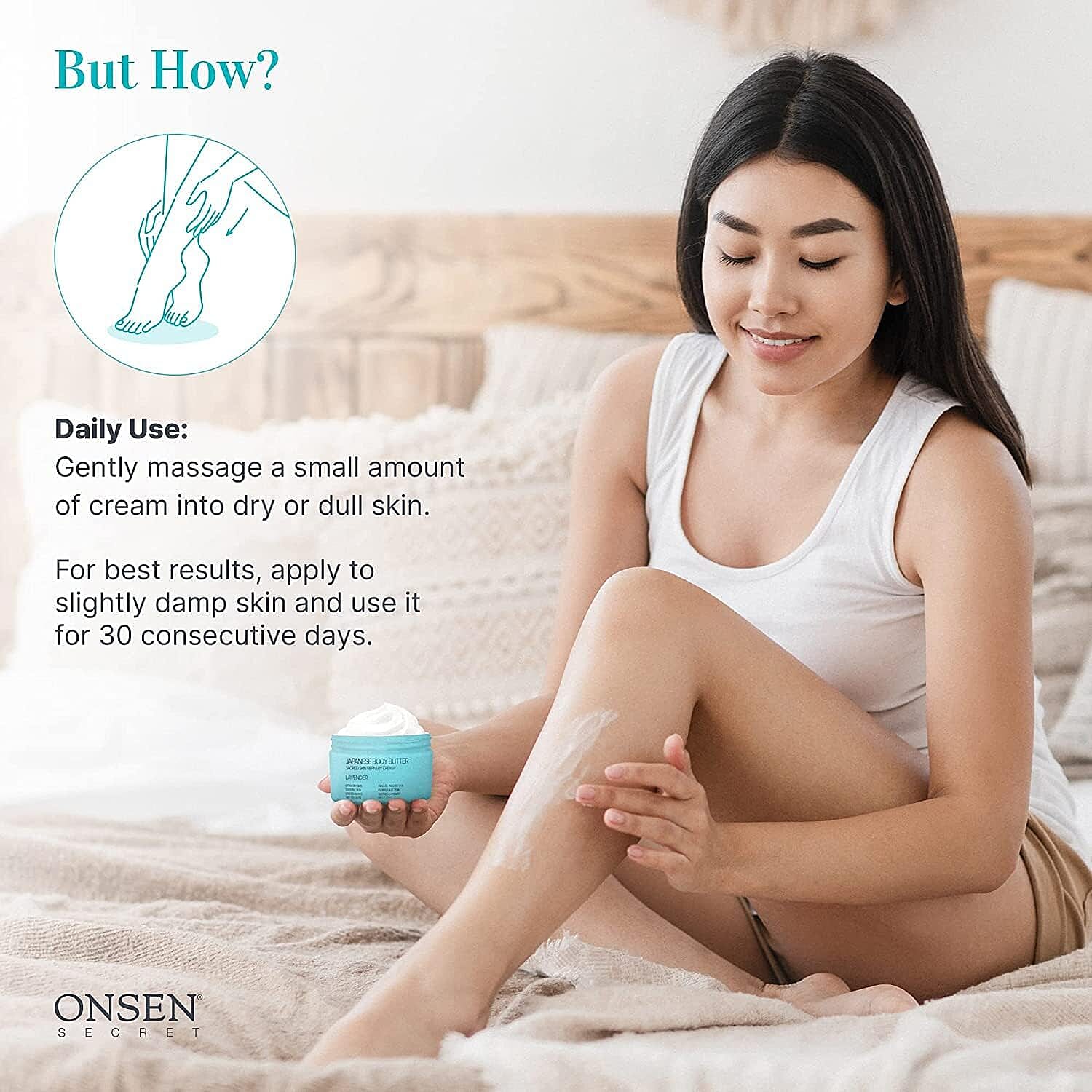 "Japanese Body Butter - Intensified Hdyraton for dry &amp; cracked skin - Lavendar " 8483455 4