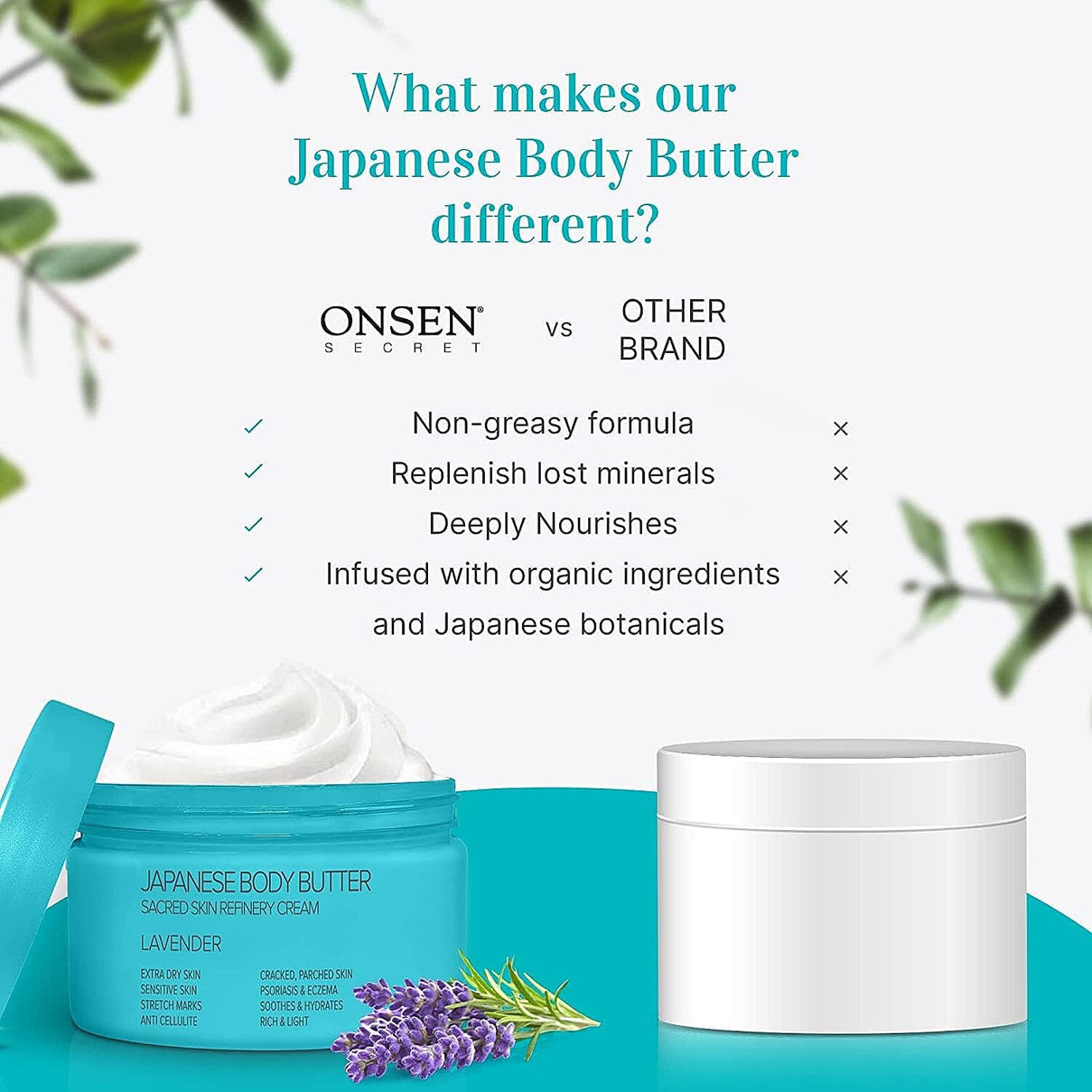 "Japanese Body Butter - Intensified Hdyraton for dry &amp; cracked skin - Lavendar " 8483455 5