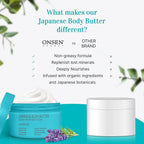 "Japanese Body Butter - Intensified Hdyraton for dry & cracked skin - Lavendar "
