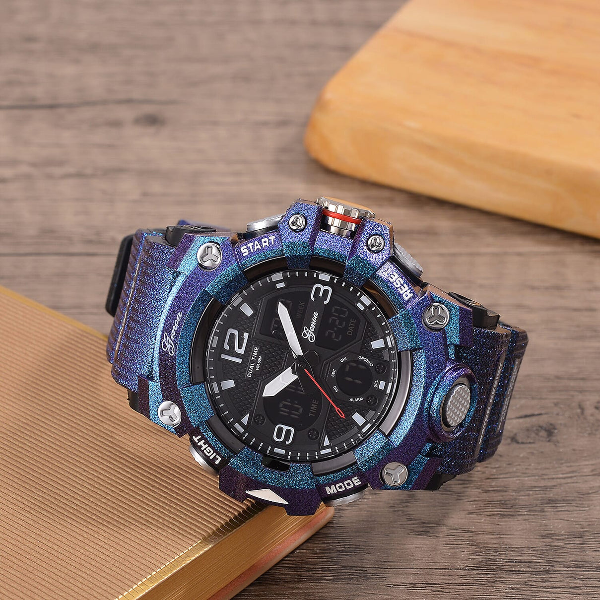 GENOA TIME V2 Japanese Menâ€™s Watch with Camouflage Strap 7809607 2