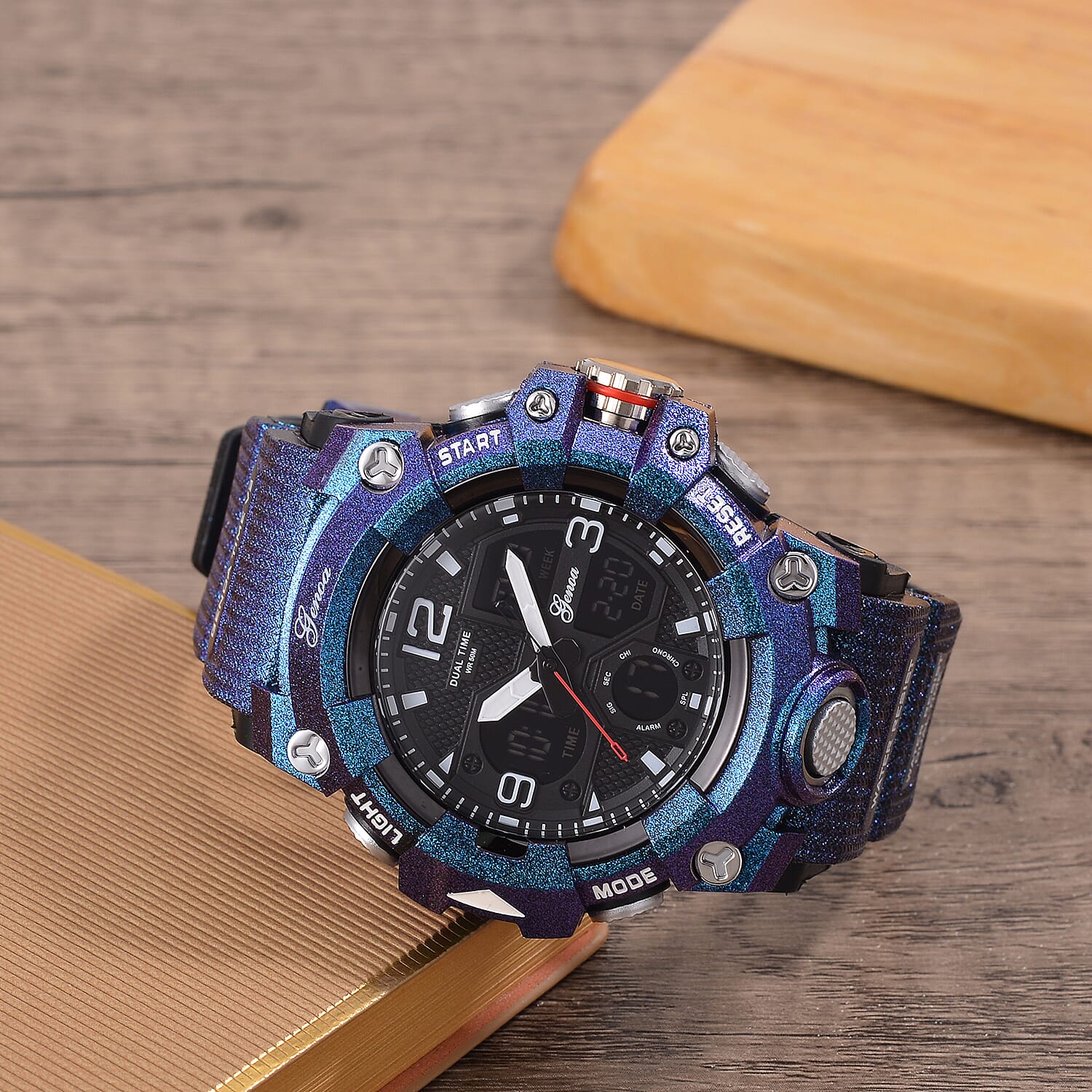 GENOA TIME V2 Japanese Menâ€™s Watch with Camouflage Strap 7809607 2