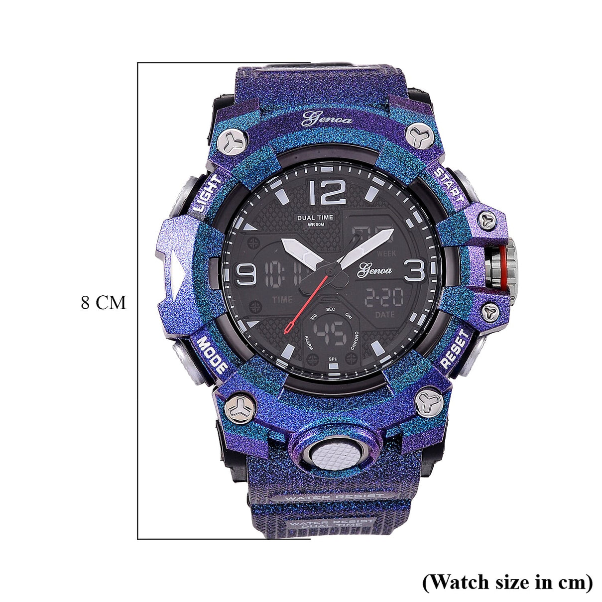 GENOA TIME V2 Japanese Menâ€™s Watch with Camouflage Strap 7809607 8