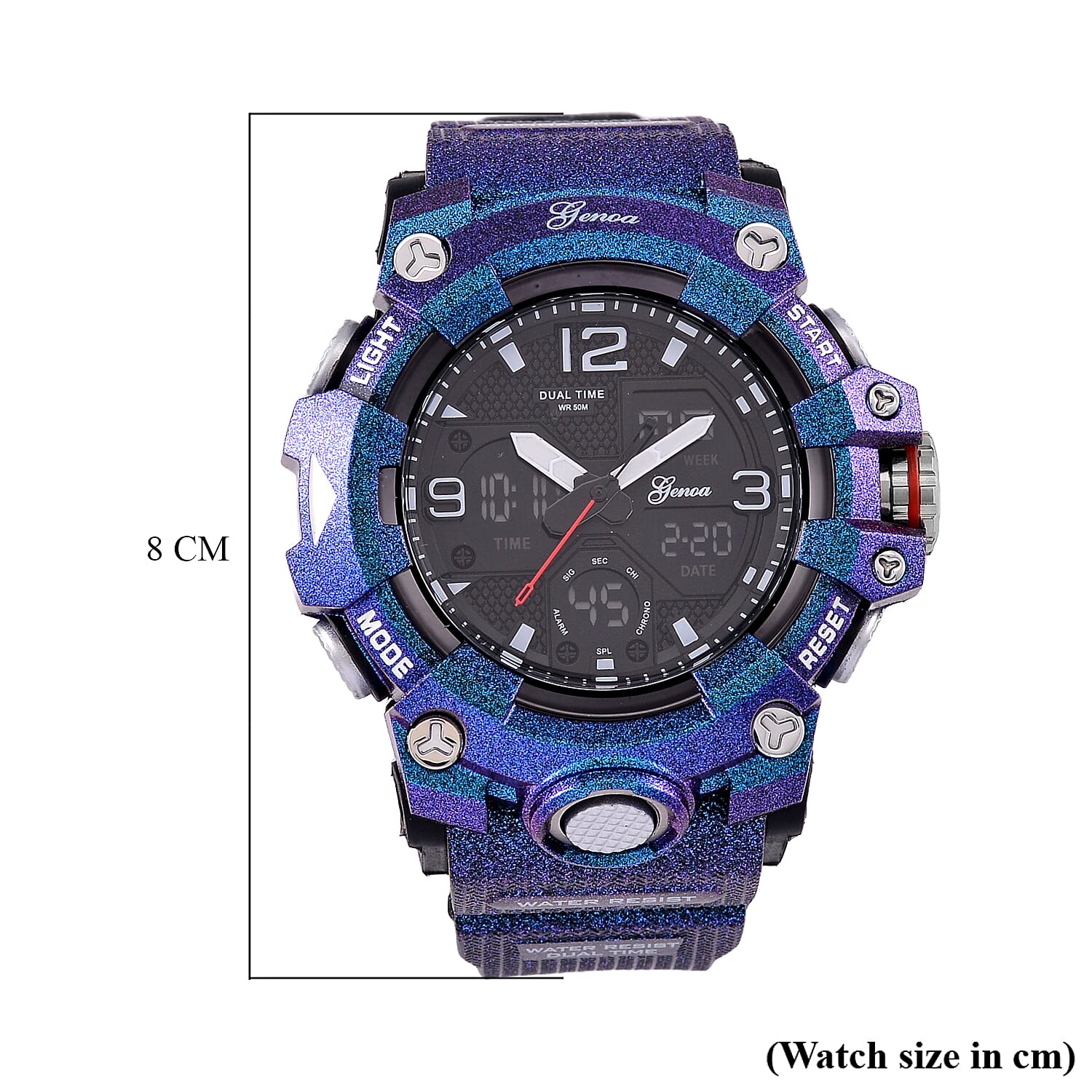 GENOA TIME V2 Japanese Menâ€™s Watch with Camouflage Strap 7809607 8