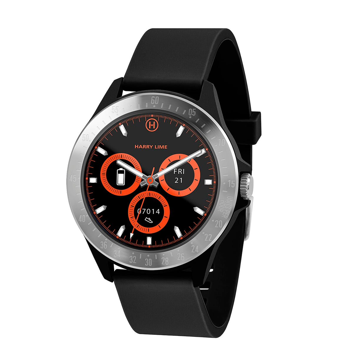 Harry Lime Black and Silver Smart Watch and Earbud Set 7998820 1