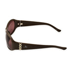 Jean Louis Designer Womens Oversize Sunglasses - Brown
