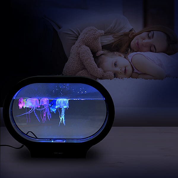 Jelly Fish Lamp with LED Light - Black 6090014 1