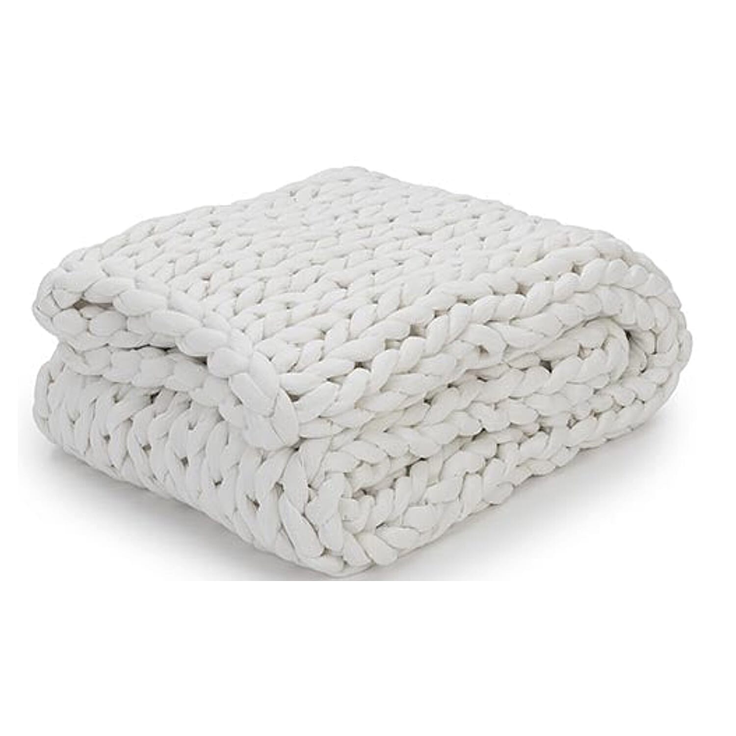 Knit Weighted Blanket (Full Size) - Snow White 7678187 0