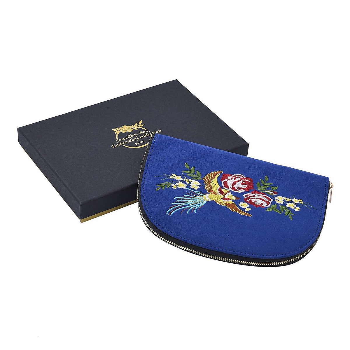 Floral Pattern Jewellery Organiser (Size 21x14x2 ) - Blue 7587551 6