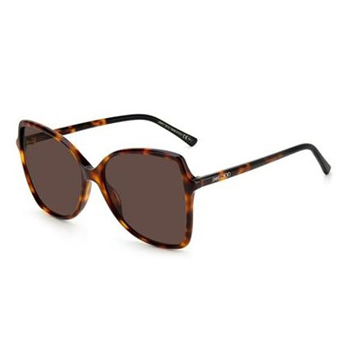 Jimmy Choo Fedes Havana Unisex Cat Eye Butterfly Sunglasses - Brown 7781147 0
