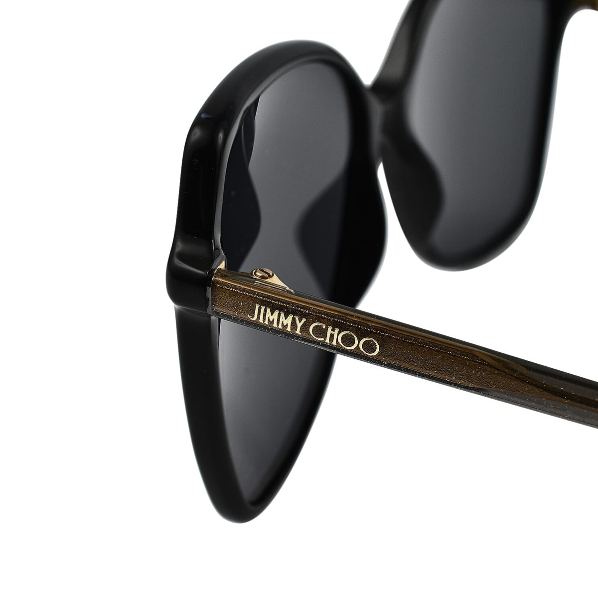Limited Quantity Closeout Deal - Jimmy Choo Designer Sunglasses - Black and Gold 7537964 3