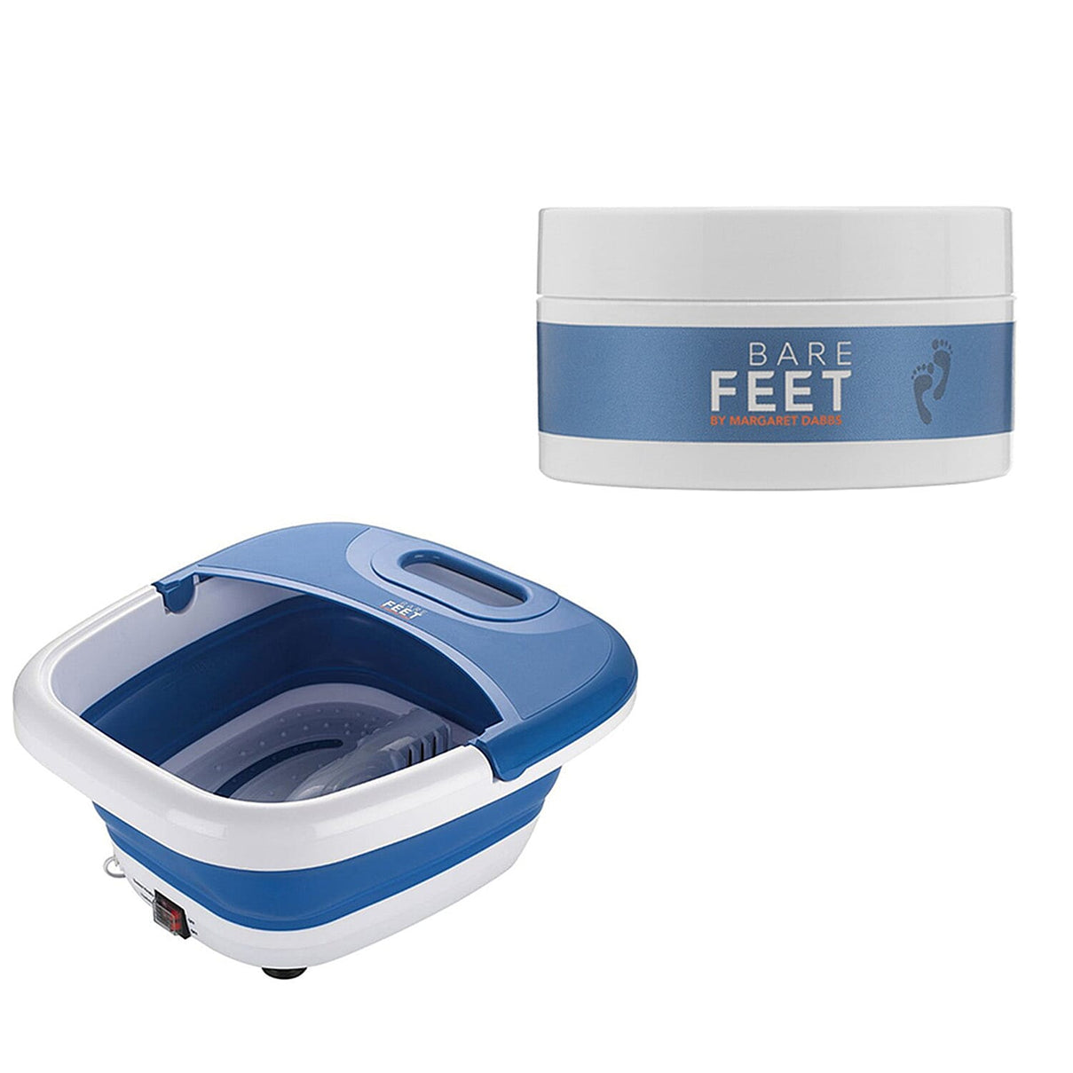 Bare Feet Foldable Foot Spa &amp; Cracked Heel Balm 7691988 0