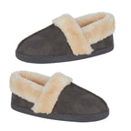 Jo - Joe Ultra Soft Edale Faux Suede BRAEMAR With Sherpa Fur Lining (Size 3) - Grey