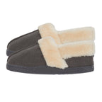 Jo - Joe Ultra Soft Edale Faux Suede BRAEMAR With Sherpa Fur Lining (Size 3) - Grey