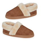 Jo - Joe Ultra soft Edale Faux Suede BRAEMARS With Sherpa Fur Lining (Size 4) - Cognac