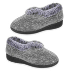 Jo & Joe Ladies Slipper (Size 6) - Grey