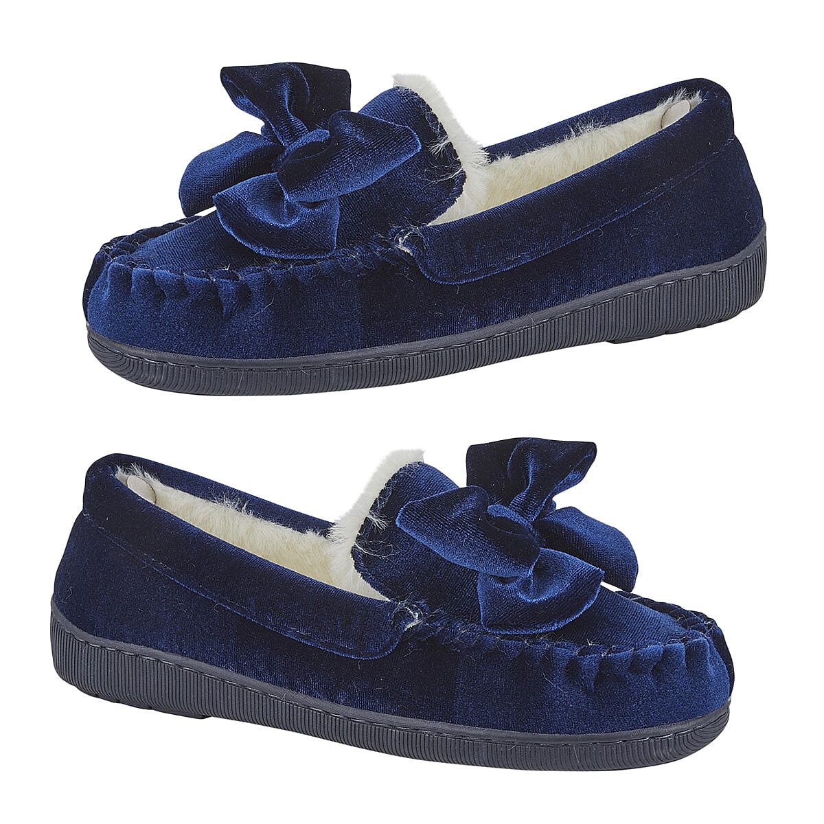 Jo &amp; Joe Ladies Slipper (Size - 7) - Navy V32646297 0