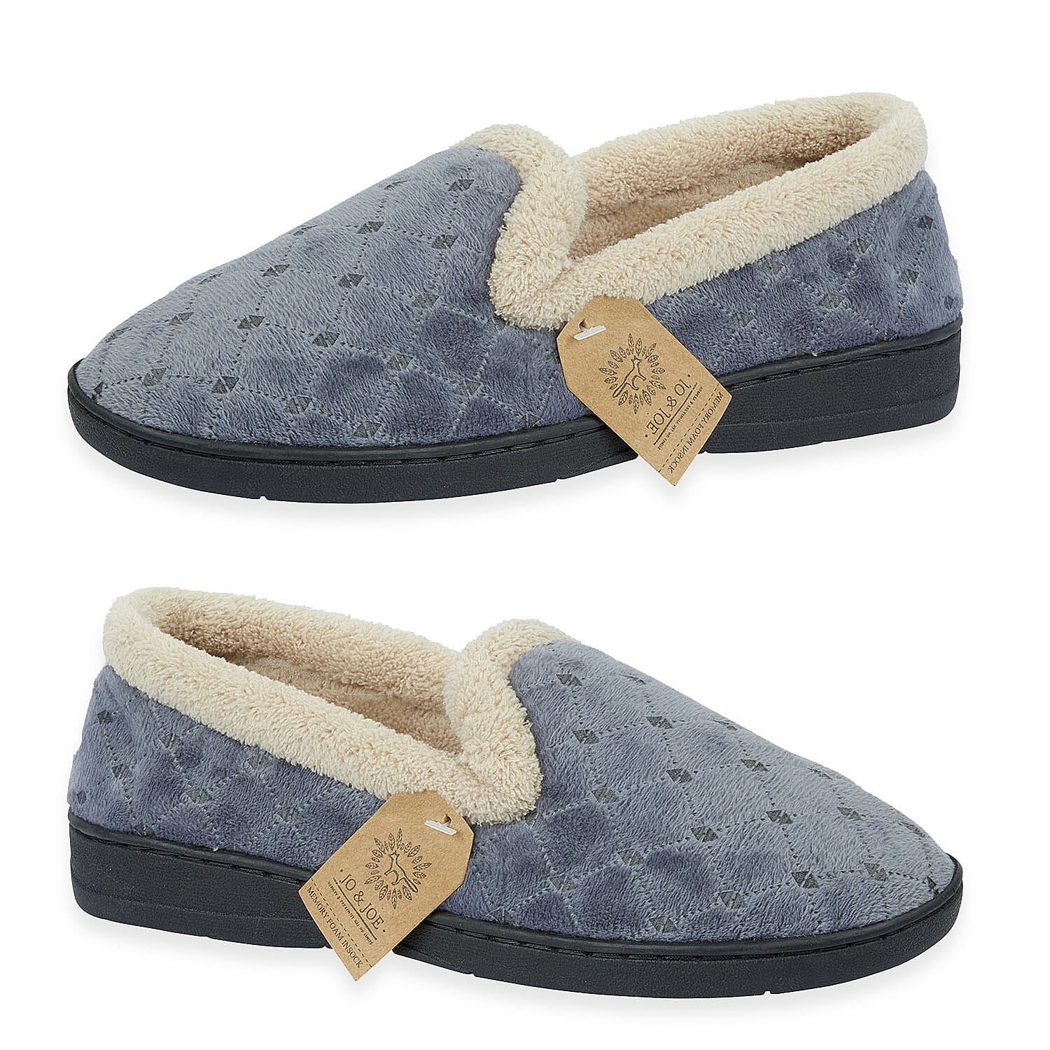 Jo &amp; Joe Ladies Slipper (Size 8) - Grey &amp; Brown 7958862 0