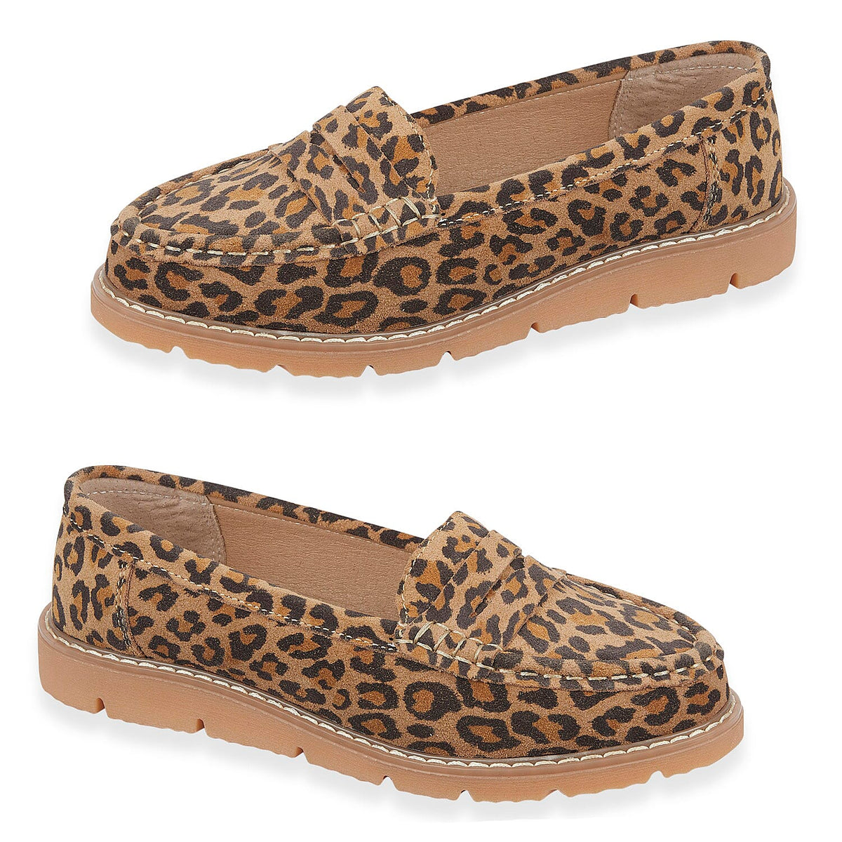 Jo-Joe Leather Penny Loafers (Size 7) - Leopard V32666130 0