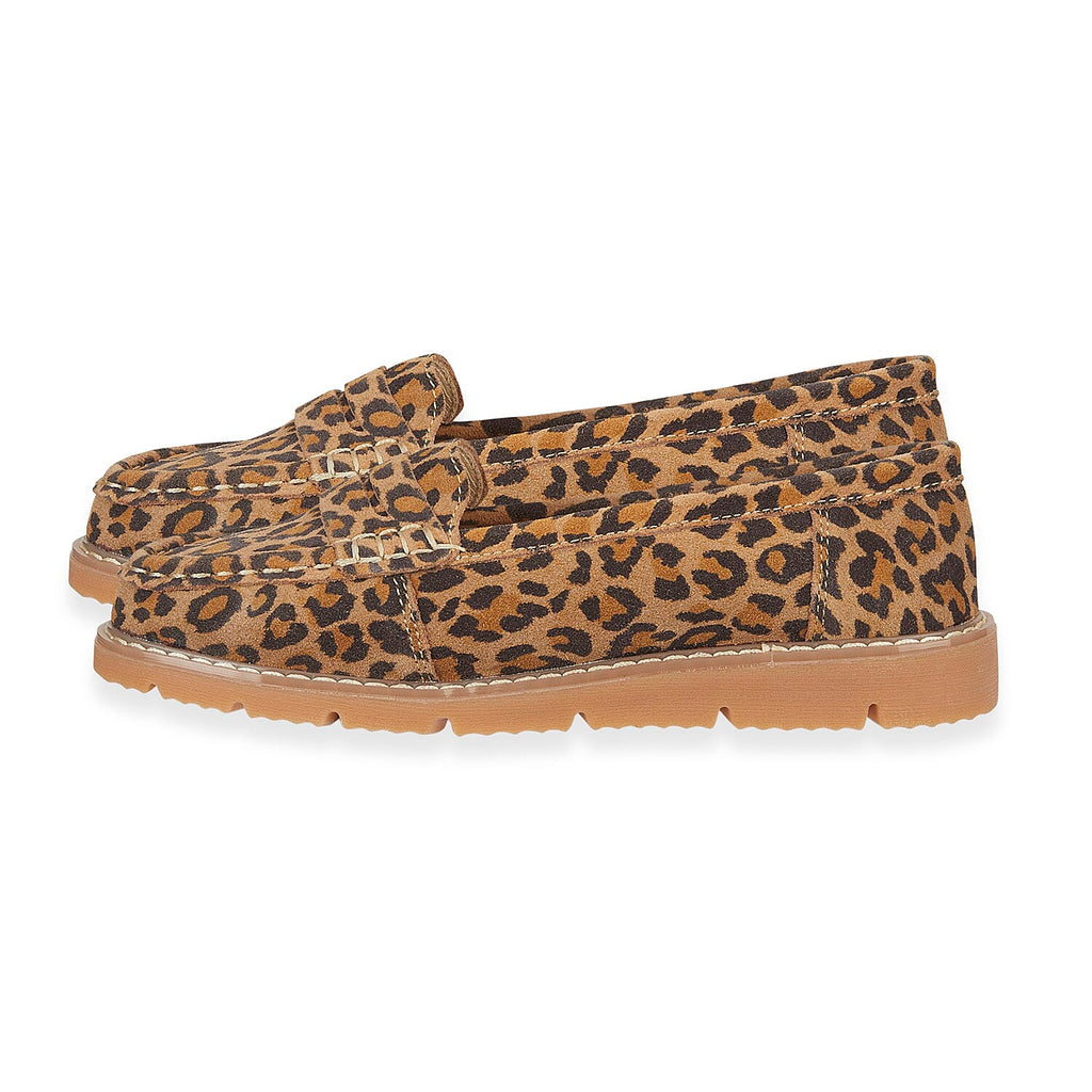Jo - Joe Shore Leopard Print Suede Loafers (Size 5) - Leopard