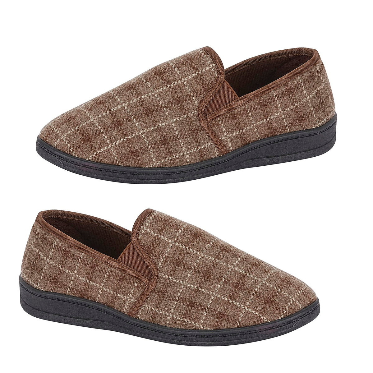 Jo &amp; Joe Mens Slipper (Size - 11) - Brown V32586548 0