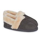 Jo - Joe Ultra Soft Edale Faux Suede BRAEMAR With Sherpa Fur Lining (Size 3) - Grey