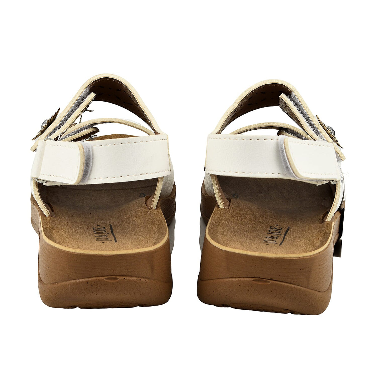 Jo and Joe Twin Touch Fasten Sandal - White 7765893 4