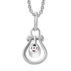 Natural John Saul Ruby Pendant with Chain (Size 20) in Platinum Overlay Sterling Silver