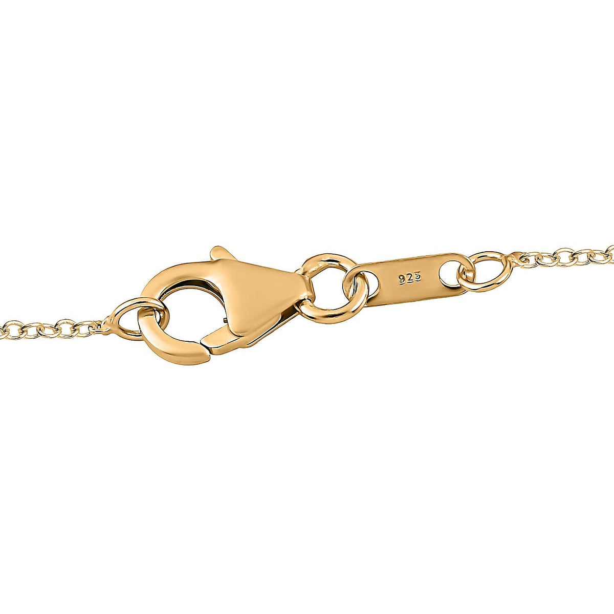 John Saul Ruby Crescent Moon Pendant with Chain (Size 20) in Platinum and 18K Vermeil Yellow Gold Plated Sterling Silver 4268680 5