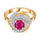 Silver Ruby Rings