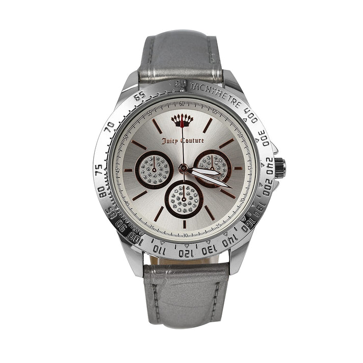 Juicy Couture Ladies Watch in Mineral Glass with Vegan Leather Strap - Silver 7571440 1