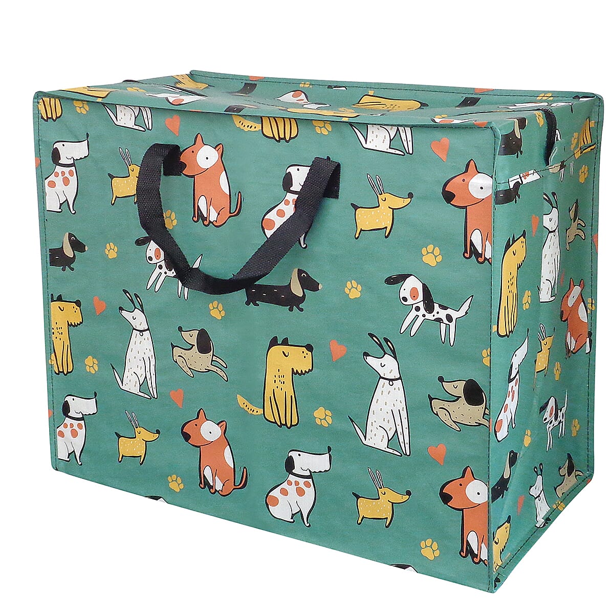 Jumbo Dog Printed Storage Bag (58 x 30cm) - Green &amp; Multicolour 8528771 0