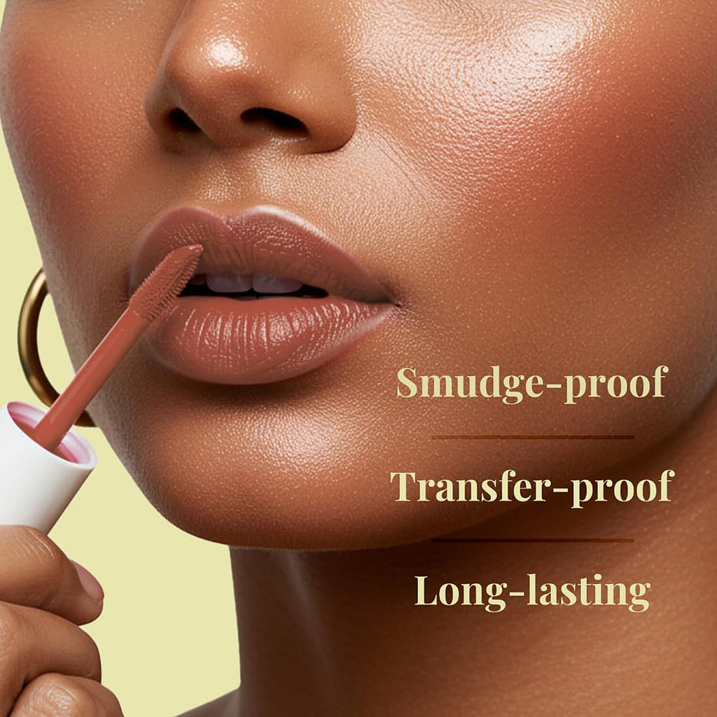 Just Herbs- Set of 5 - Ayurvedic Liquid Matte Finish Lipstick Kit  - Nudes & Brown