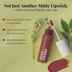 Just Herbs- Set of 5 - Ayurvedic Liquid Matte Finish Lipstick Kit  - Nudes & Brown