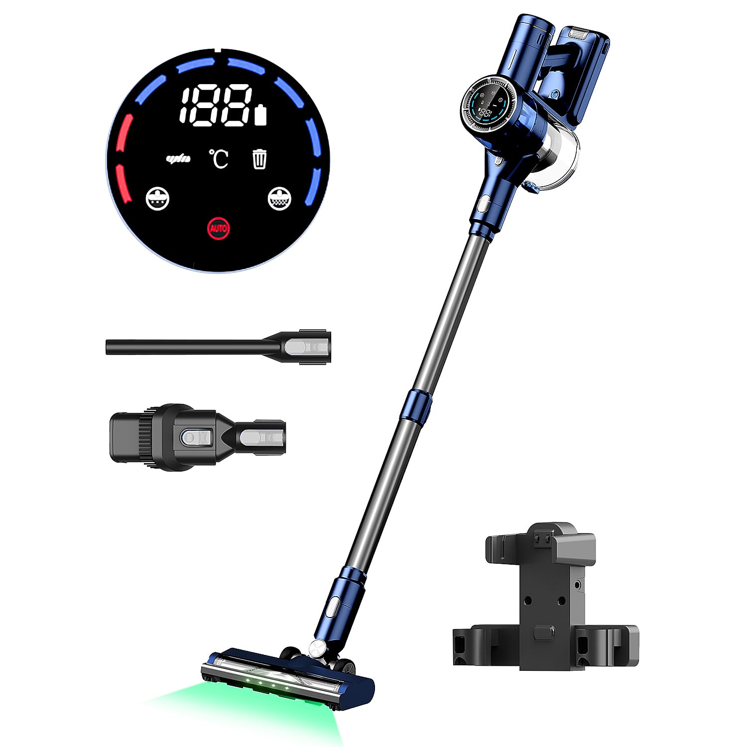 KEPLIN Cordless Vacuum Cleaner with LED Display and 3-Speed Suction (350W) (LIFETIME WARRANTY) 8236690 0