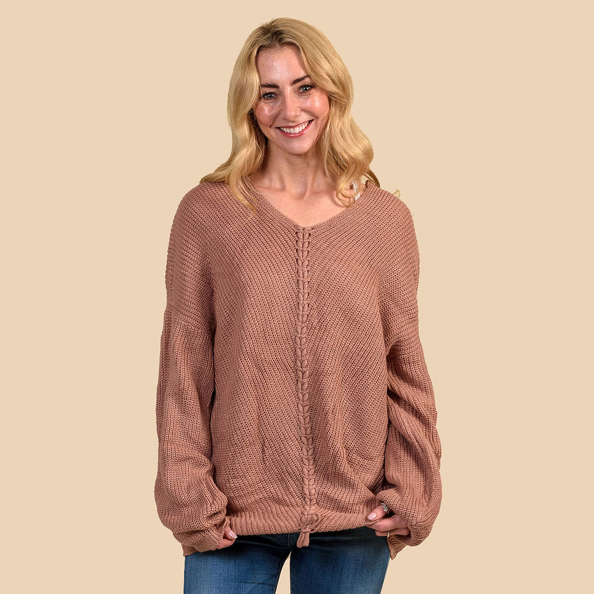 KRIS ANA Braided Front Jumper - Pink 6900357 0