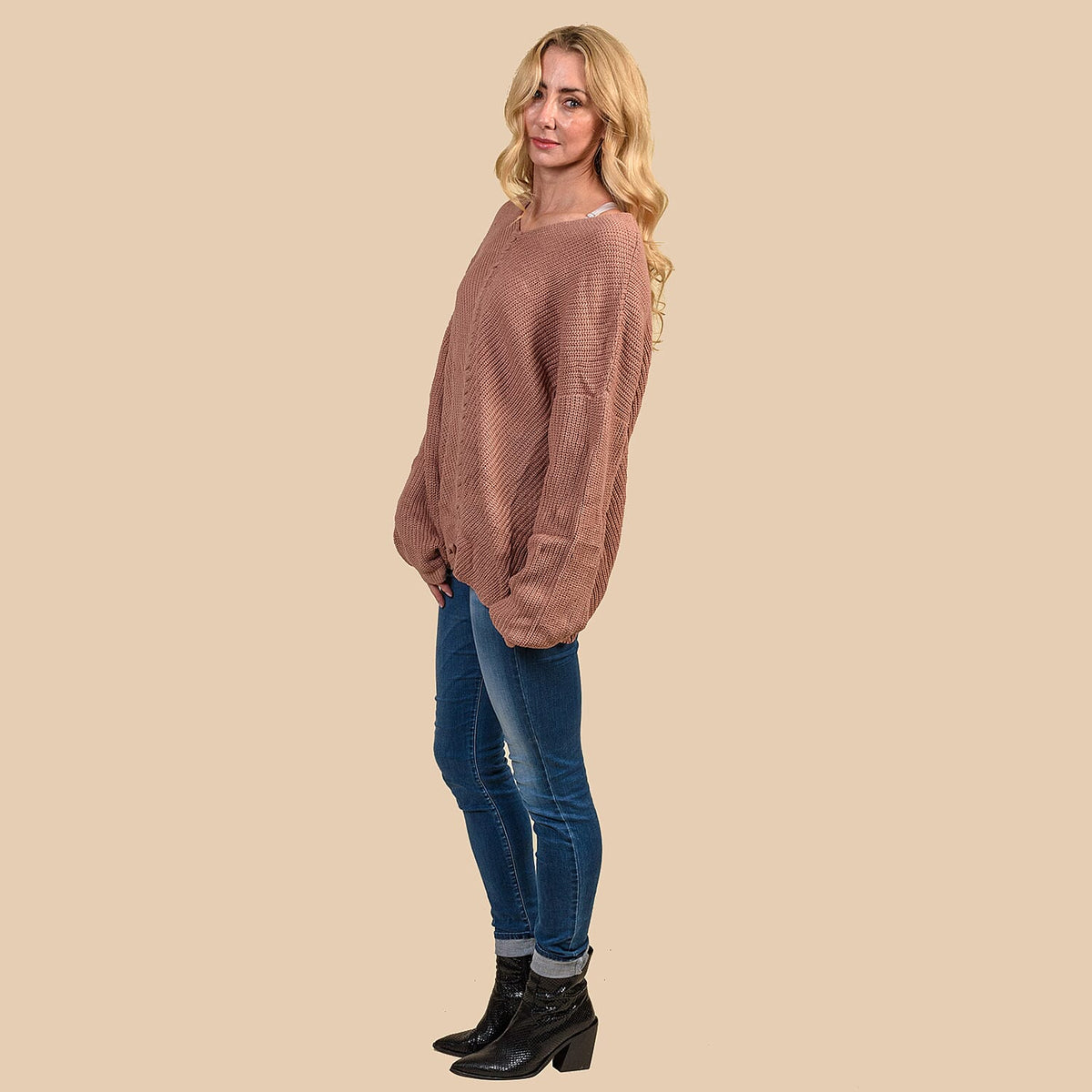 KRIS ANA Braided Front Jumper - Pink 6900357 2