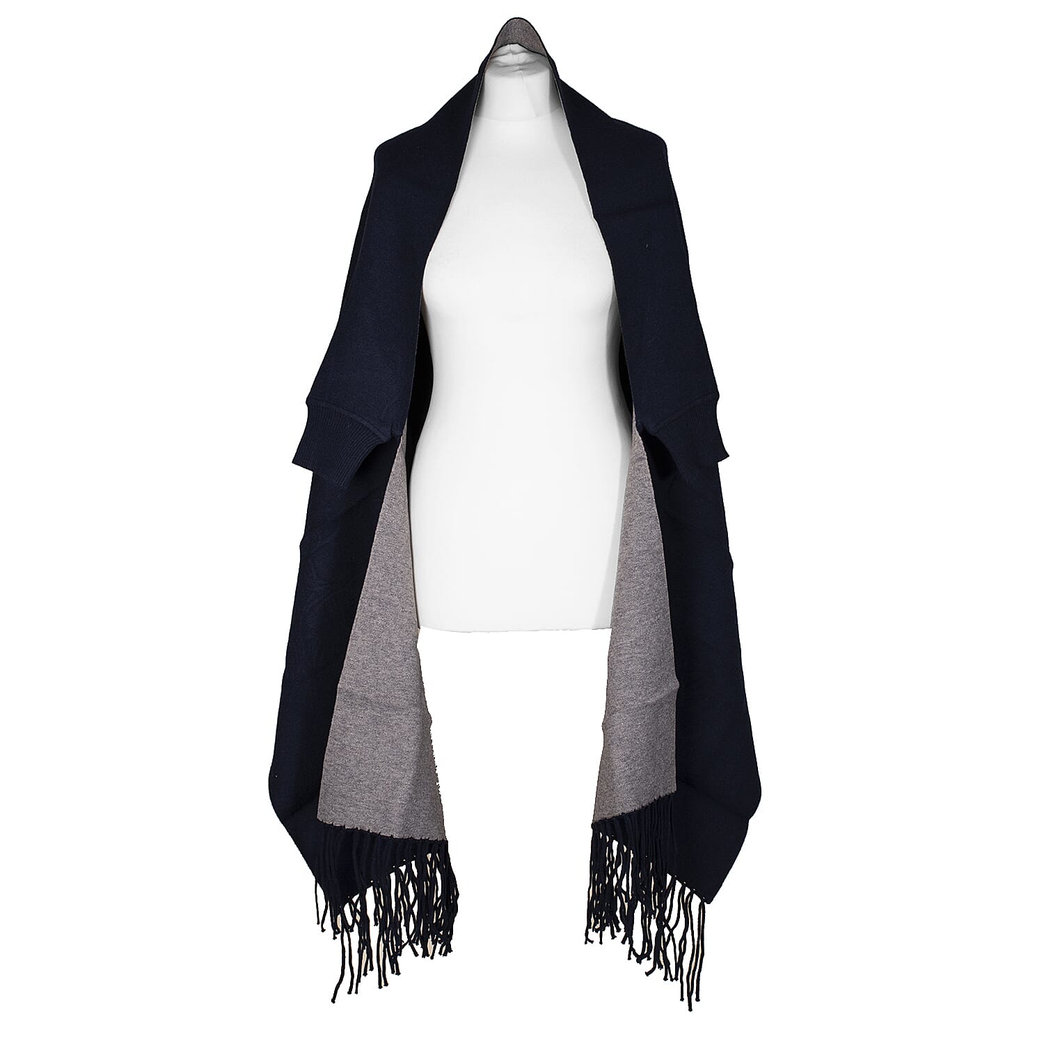 KRIS ANA Coloured Border Wrap - Navy 6067549 0