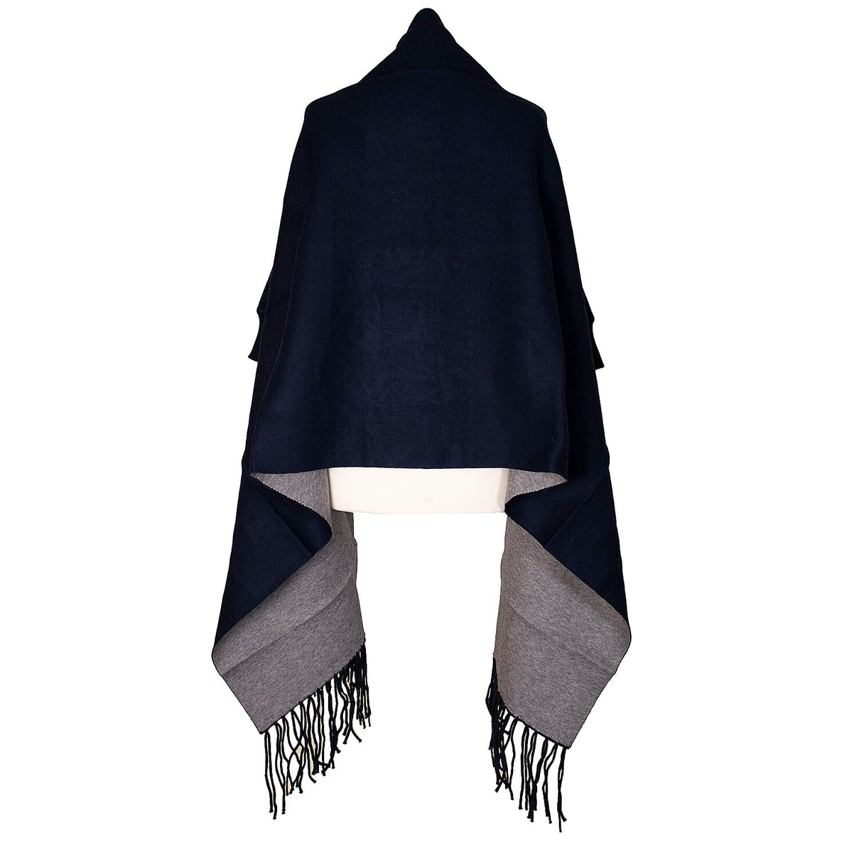 KRIS ANA Coloured Border Wrap - Navy 6067549 1