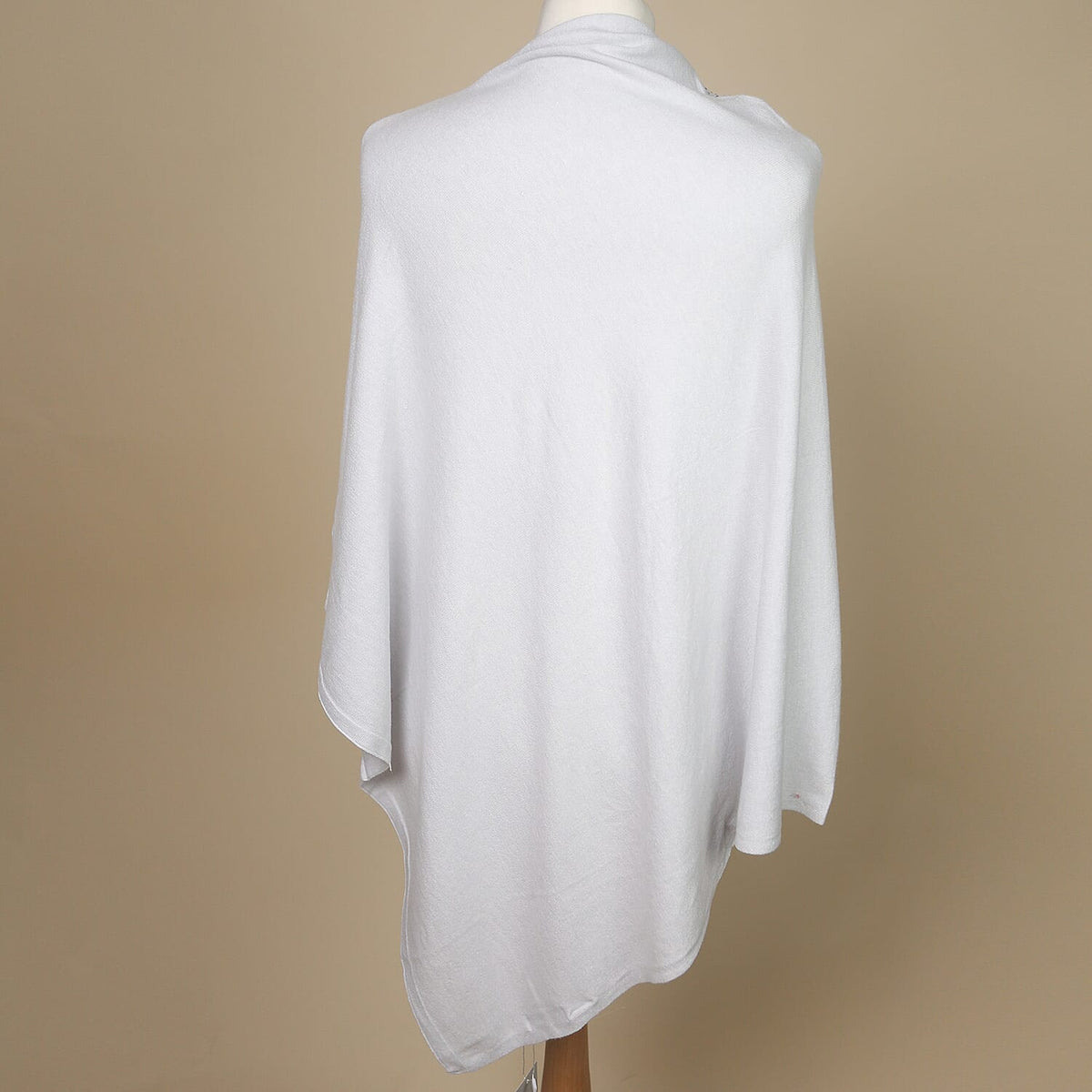 KRIS ANA Diamonte Trim Poncho - Light Grey V32643065 1
