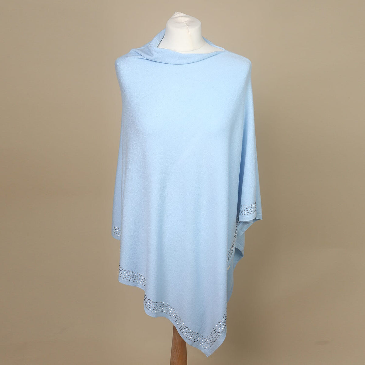 KRIS ANA Diamonte Trim Poncho - Orange 6900599 0