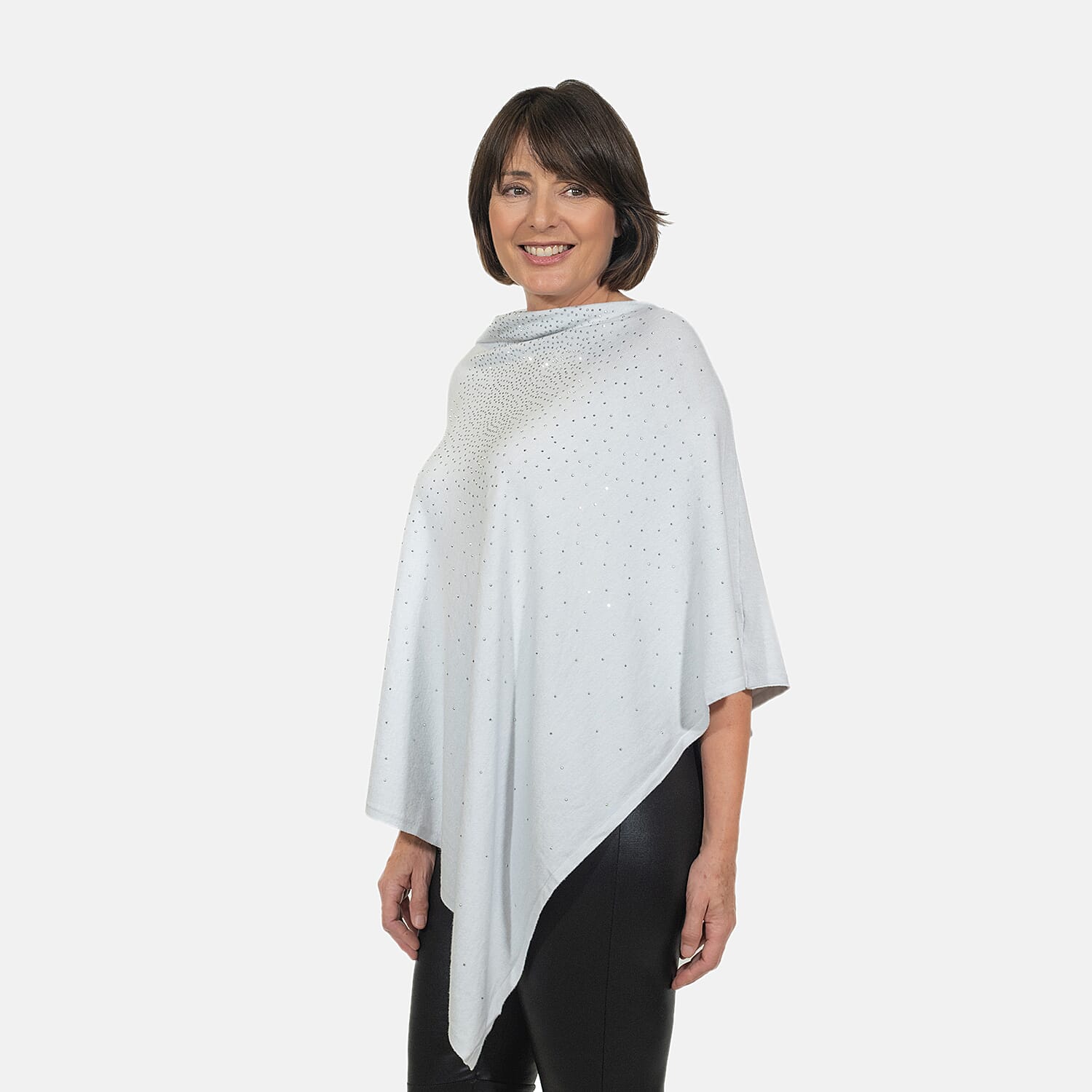 KRIS ANA Studed Scatter Poncho - Blue 7302622 4
