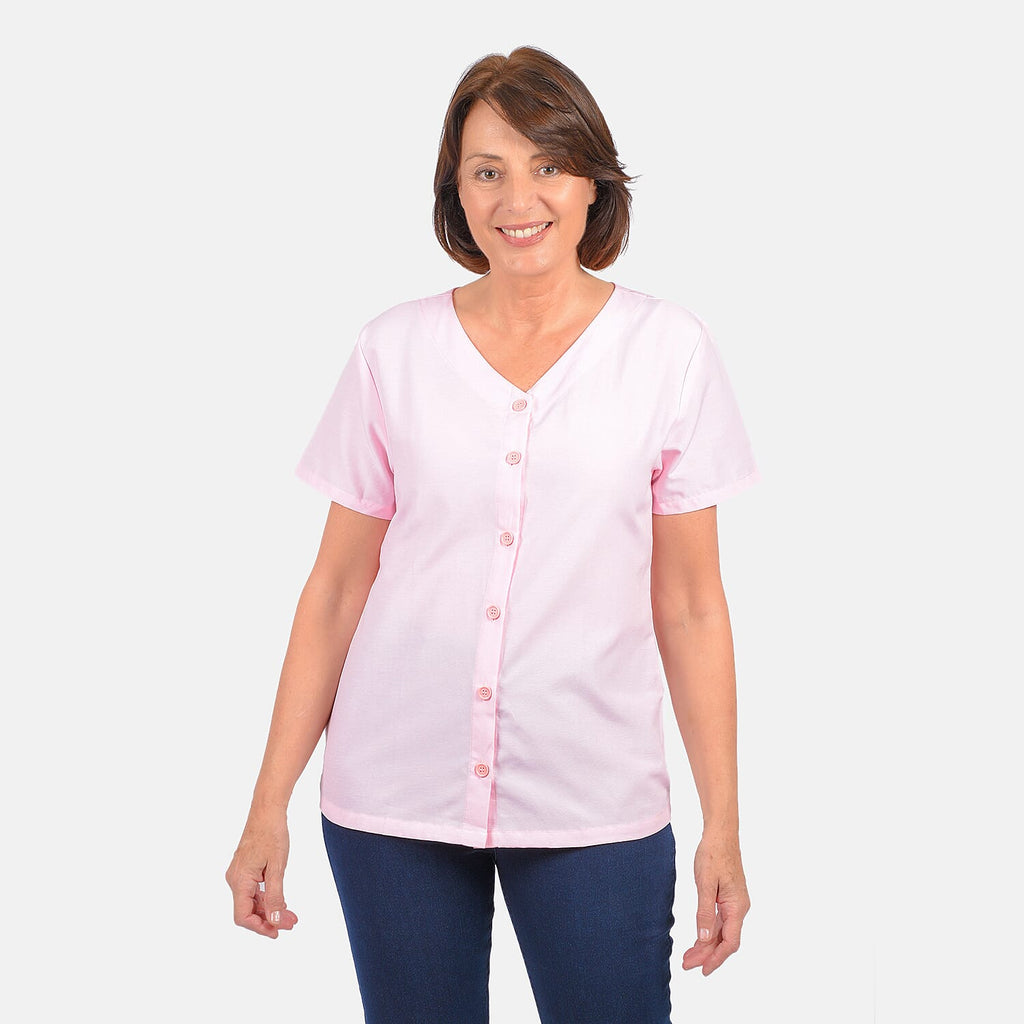 Women Short Sleeves Top (Size S) - -Light Pink