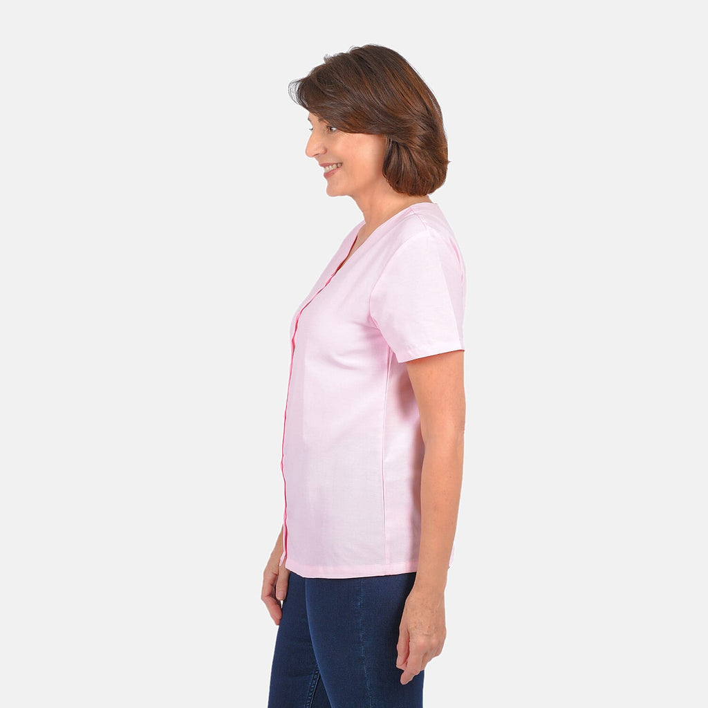 Women Short Sleeves Top (Size S) - -Light Pink