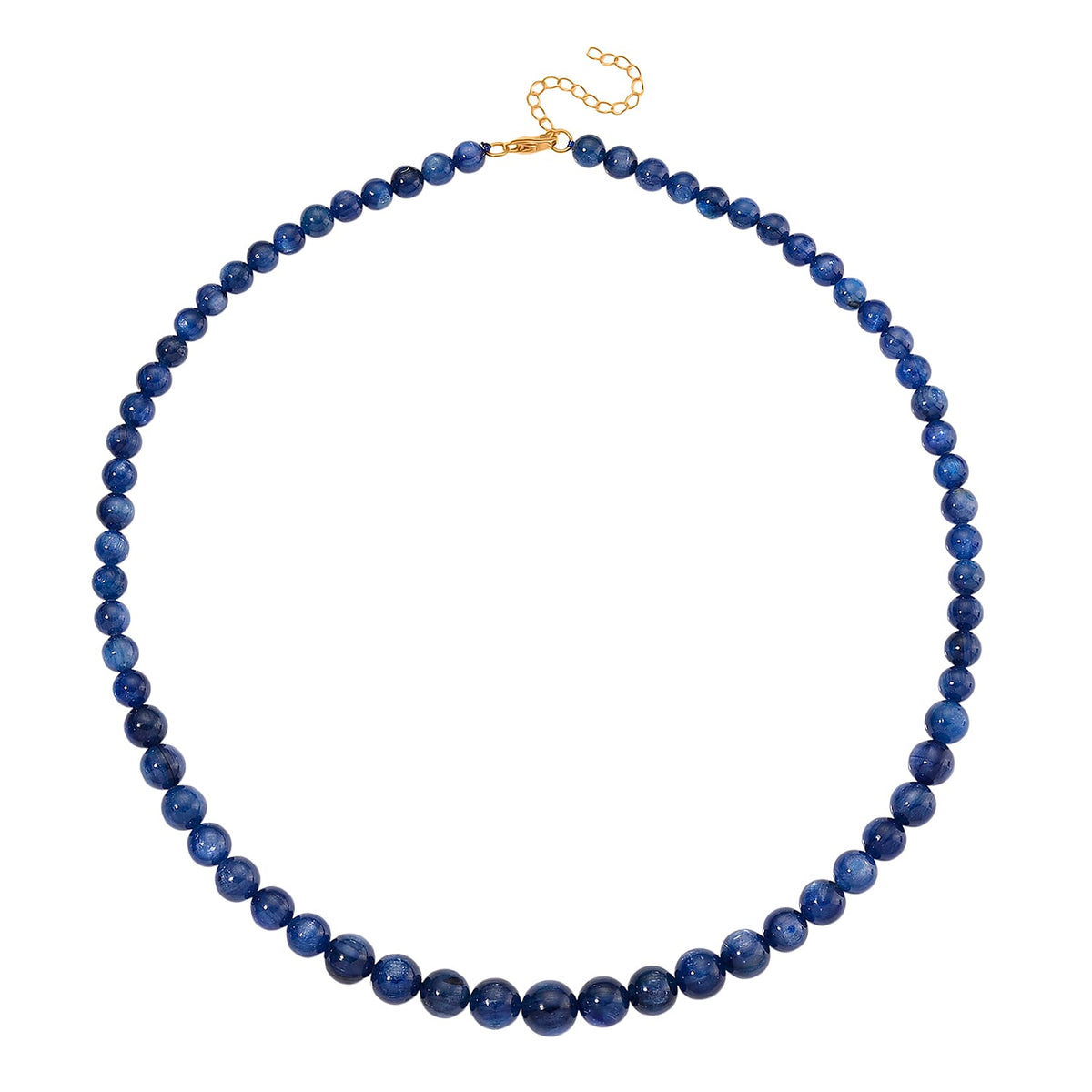Tucson Find - Kashmir Blue Kyanite Necklace (Size - 20-2 Ext) with Lobster Clasp in Yellow Gold Plated Sterling Silver 290.00 Ct. 8185707 3