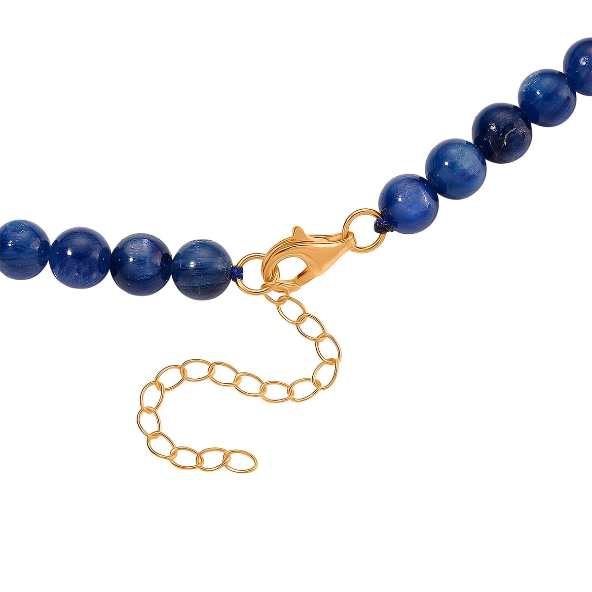 Tucson Find - Kashmir Blue Kyanite Necklace (Size - 20-2 Ext) with Lobster Clasp in Yellow Gold Plated Sterling Silver 290.00 Ct. 8185707 5