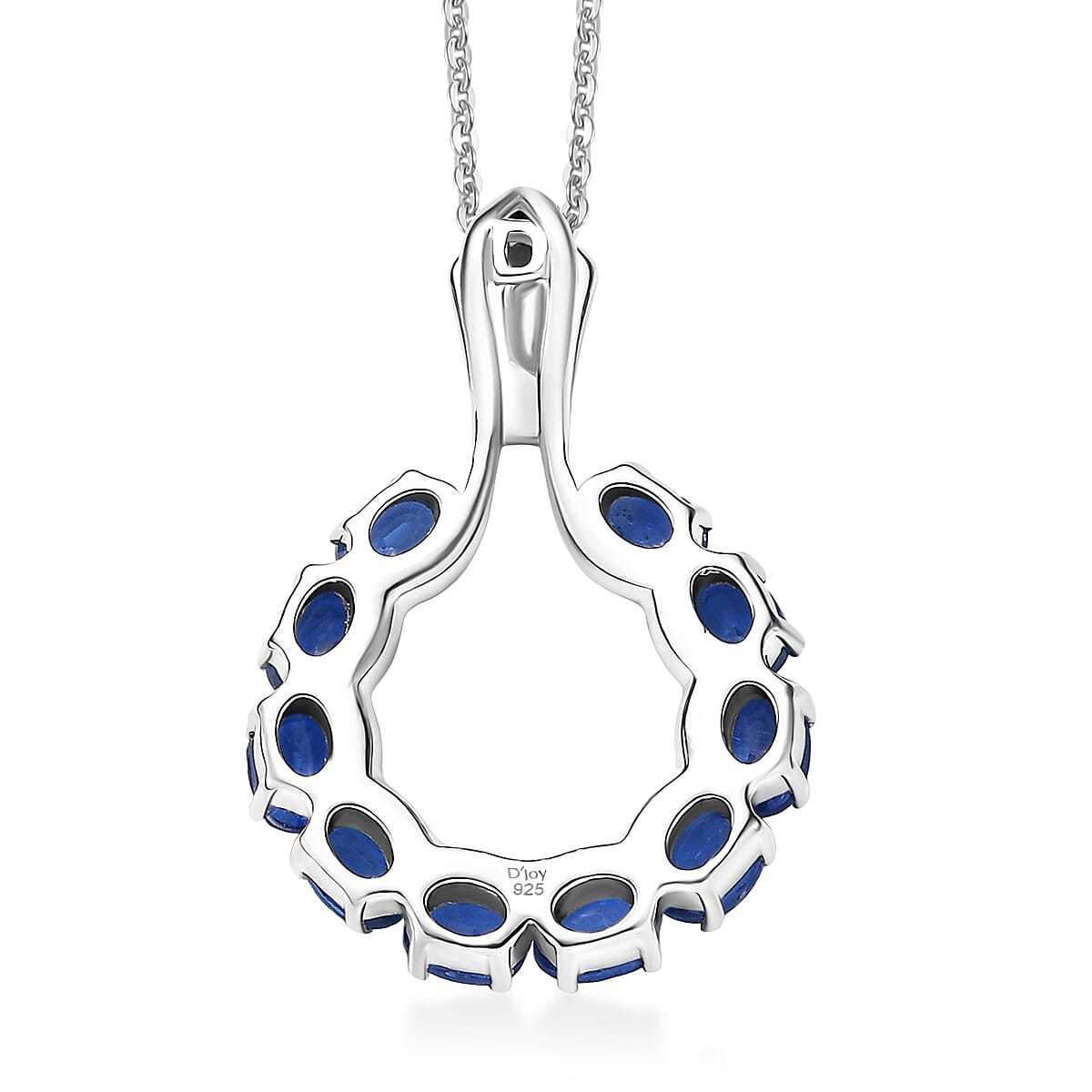 Natural Kashmir Kyanite Pendant with Chain (Size 20) in Platinum Overlay Sterling Silver 2.48 Ct. 4419146 5