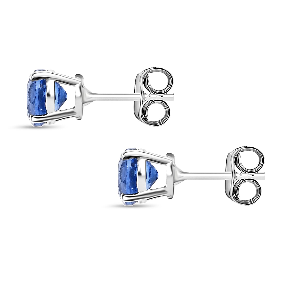 Natural Kashmir kyanite Earring in Platinum Overlay Sterling Silver 1.32 Ct. 8244918 4