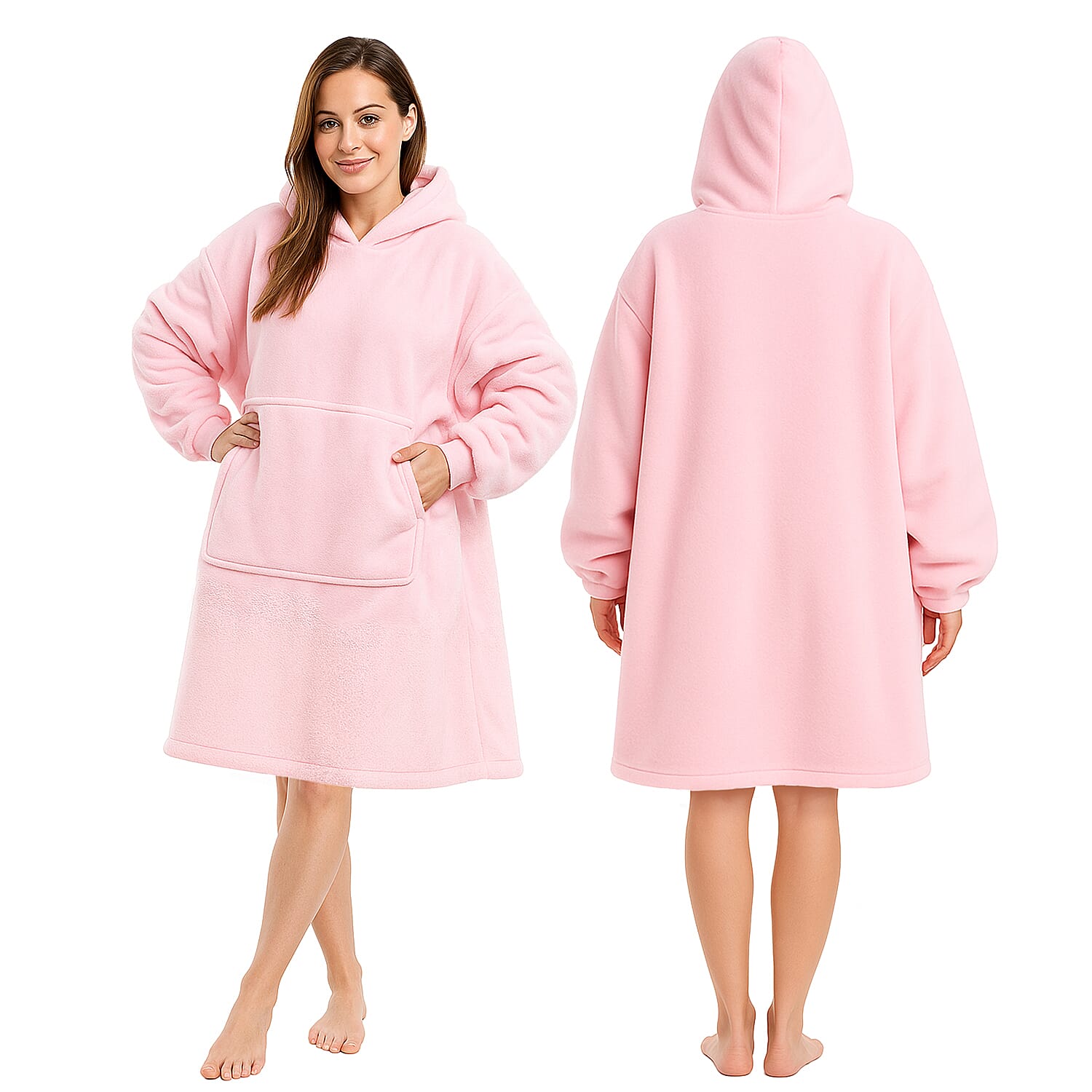 Super Soft Blanket Hoodie (Size M) - Pink 8379214 0